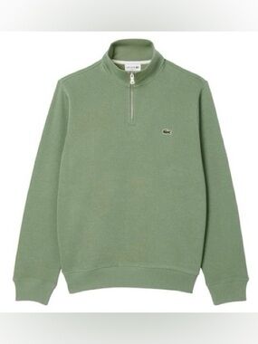 Lacoste Men’s Olive Green Half-Zip Pullover